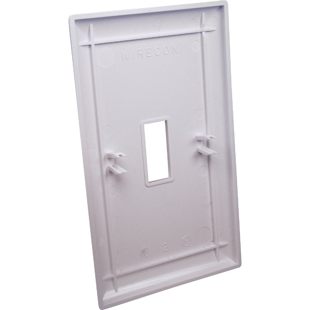 United States Hardware 1-Gang Plastic Toggle Switch Wall Plate, White Image 1