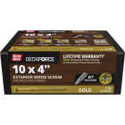 Grip-Rite DeckForce PrimeGuard Nano #10 x 4 In. Star Drive Gold Screw (1 Lb.) Image 1