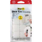 Wrap-It Storage Stick 'Em 1 In. White Hook & Loop Square (24-Count) Image 5