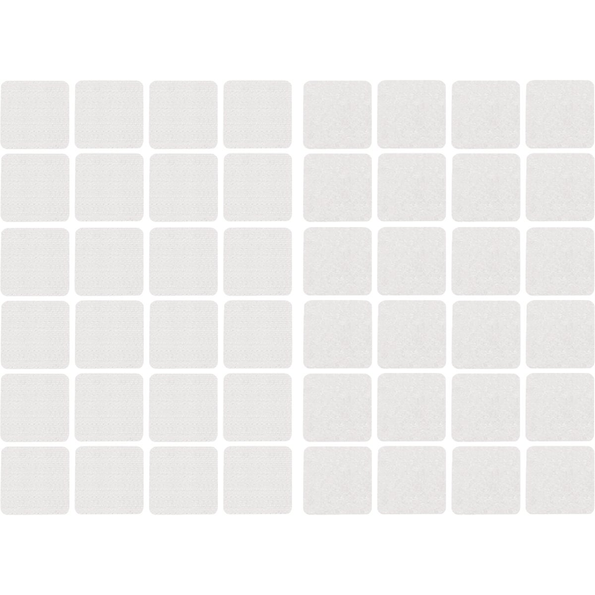 Wrap-It Storage Stick 'Em 1 In. White Hook & Loop Square (24-Count) Image 1