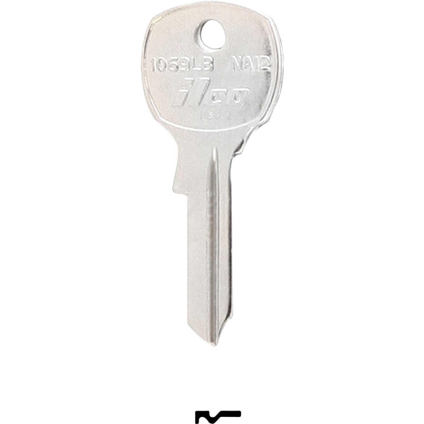 ILCO National Nickel Plated File Cabinet Key NA12 / 1069LB (10-Pack) Image 1