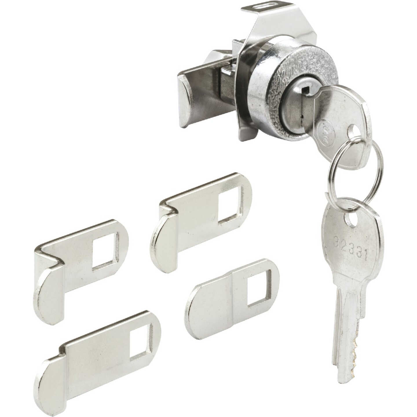 Defender Security Exterior Nickel Mailbox Lock Image 1