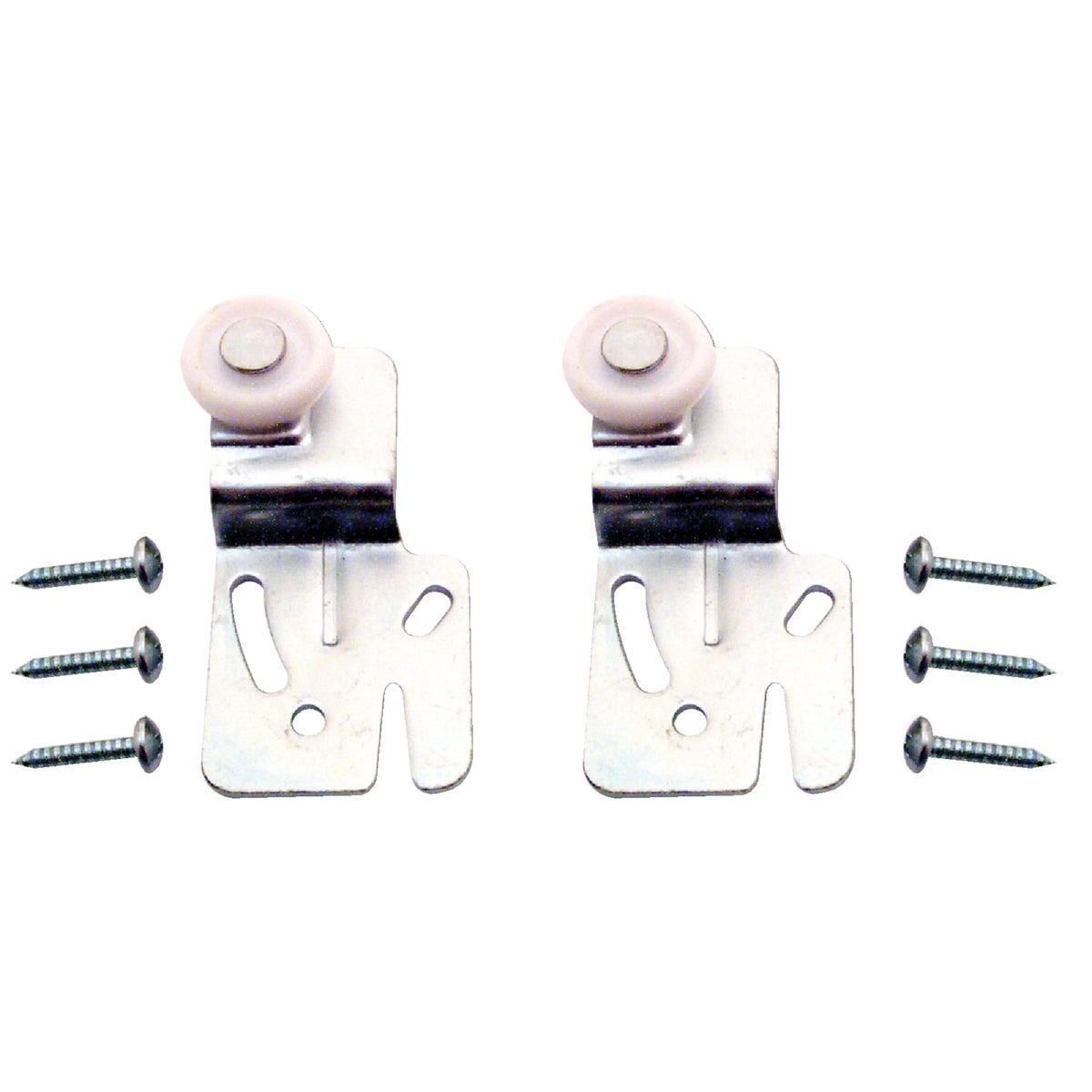 Prime-Line Offset Adjustable 2-1/2 In. H. x 1/2 In. Single Wheel Back Bypass Door Roller (2-Count) Image 3