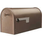 Architectural Mailboxes Edwards Textured Bronze Weather-Resistant Steel Post Mount Mailbox Image 1