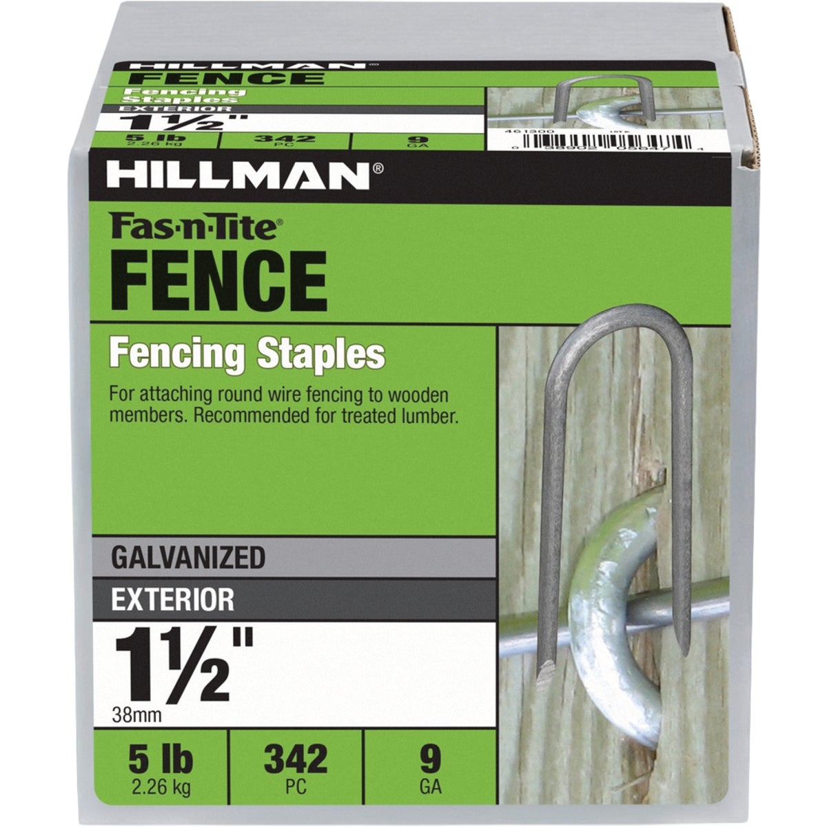 Hillman Fas-n-Tite 1-1/2 In. Hot Dipped Galvanized Fence Staples (5 Lb.) Image 2