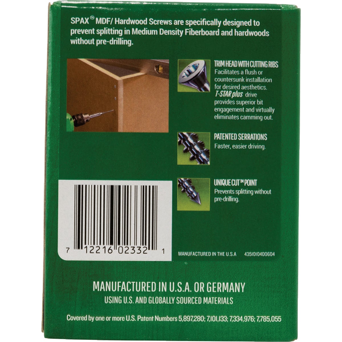 SPAX #8 x 2-1/2 In. T20 Plus Trim Head Zinc (Interior) MDF Cabinet Screw (154-Count) Image 5