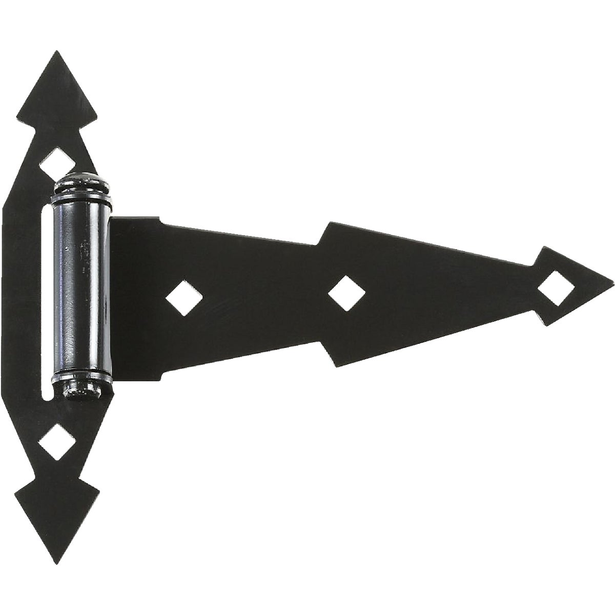 National Hardware Black 7 In. Steel Tee Hinge, (2-Pack)