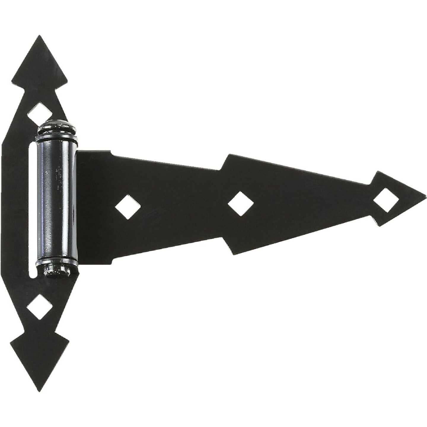National Hardware Black 7 In. Steel Tee Hinge, (2-Pack) Image 1
