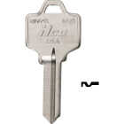 ILCO National Nickel Plated File Cabinet Key NA6 / DIB R1064D (10-Pack) Image 1