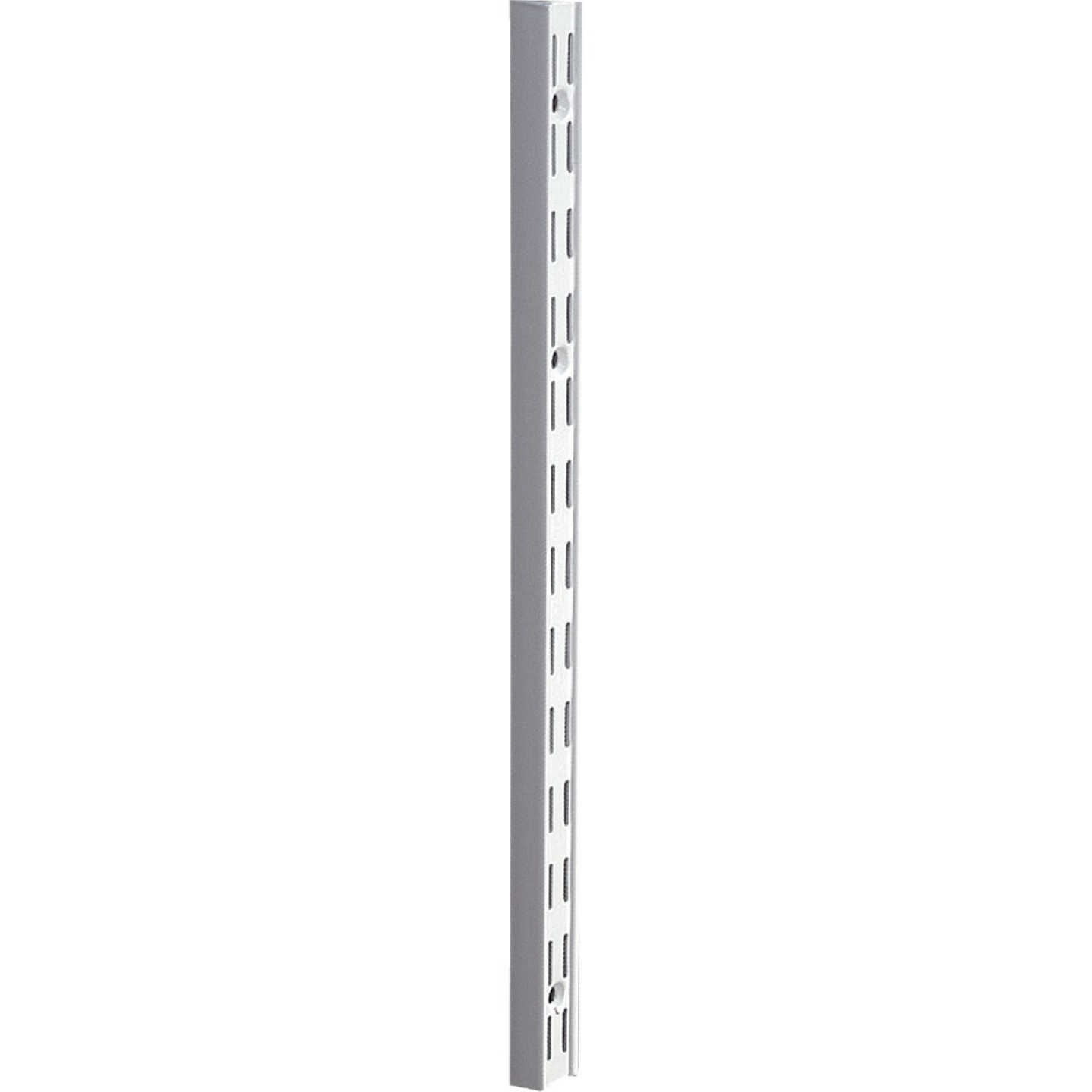 Knape & Vogt 82 Series 63 In. White Steel Heavy-Duty Double-Slot Shelf Standard Image 1