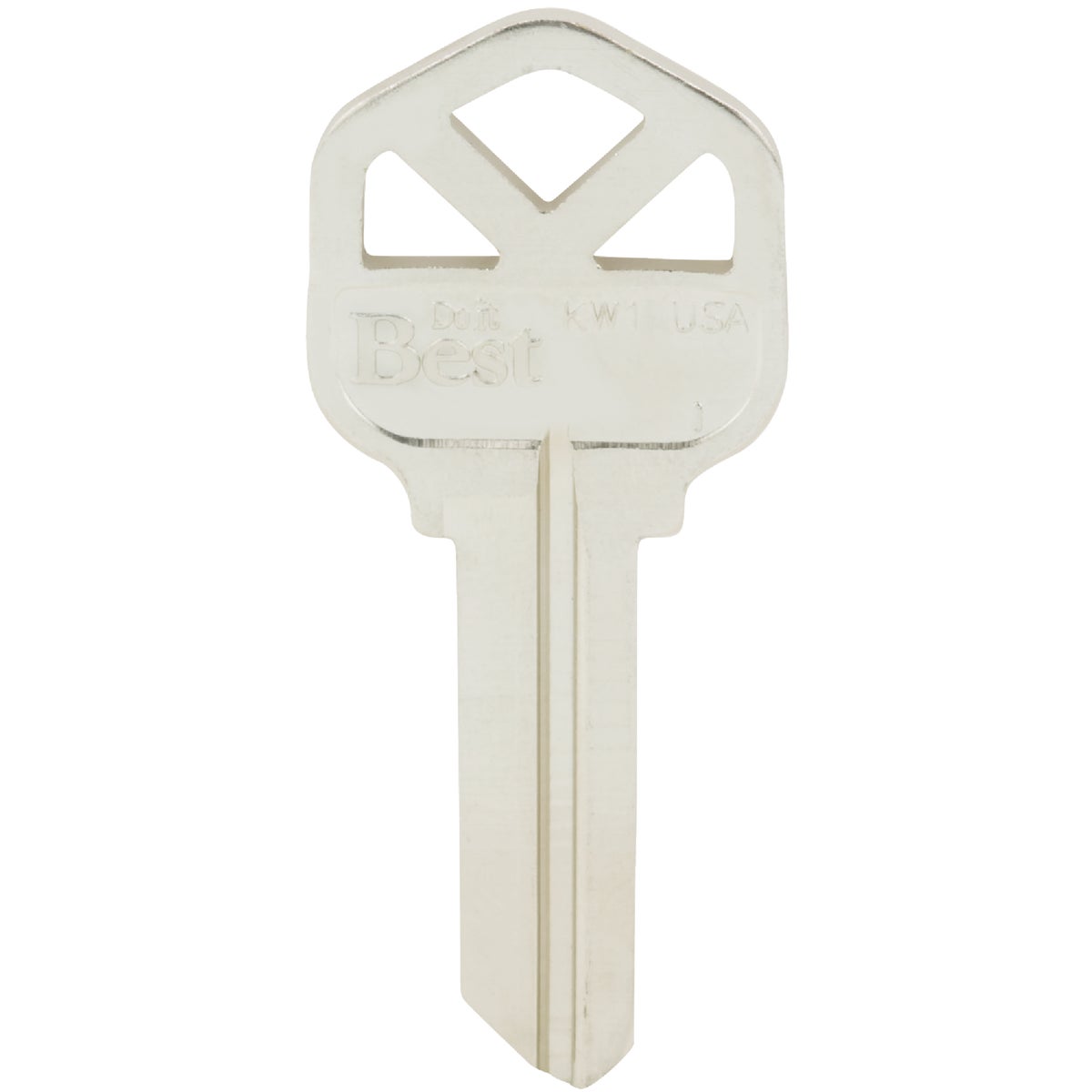 Do it Best Kwikset Nickel Plated House Key, KW1 / 1176 DIB (10-Pack) Image 2