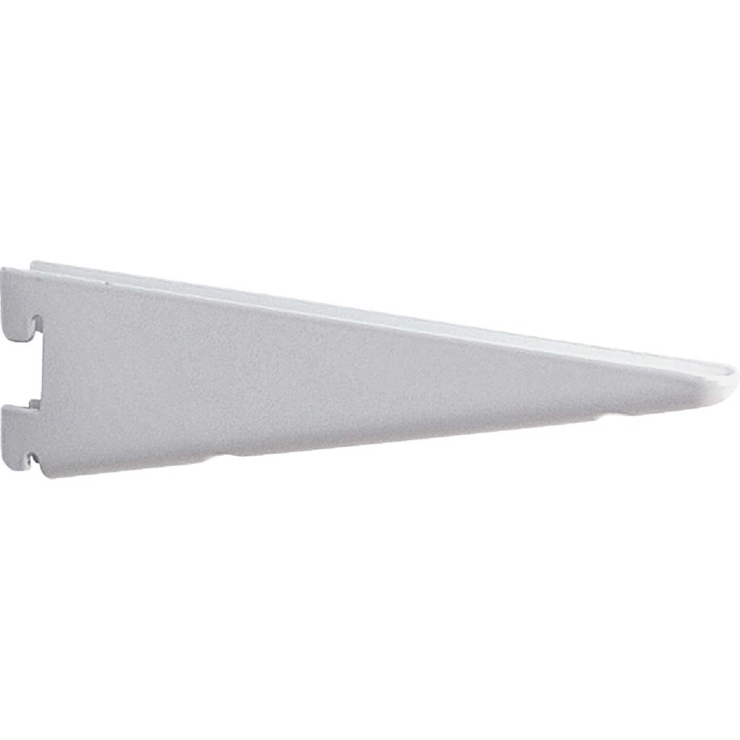Knape & Vogt 182 Series 7 In. White Steel Heavy-Duty Double-Slot Shelf Bracket Image 1