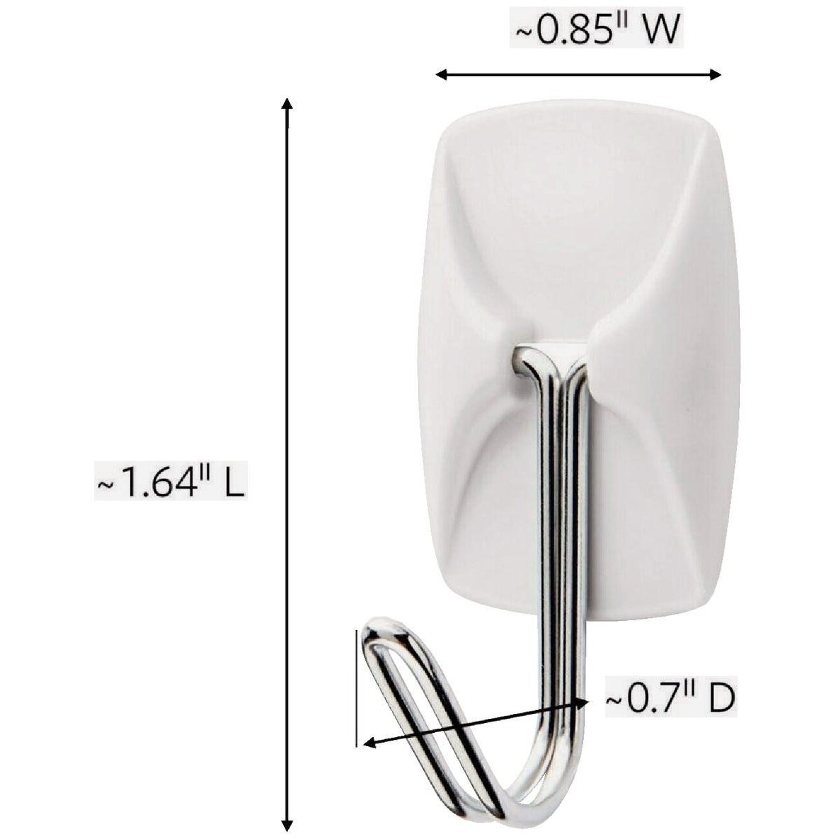 Command Small Wire Hook Mega Pack, White, 28 Hooks, 32 Strips Image 7
