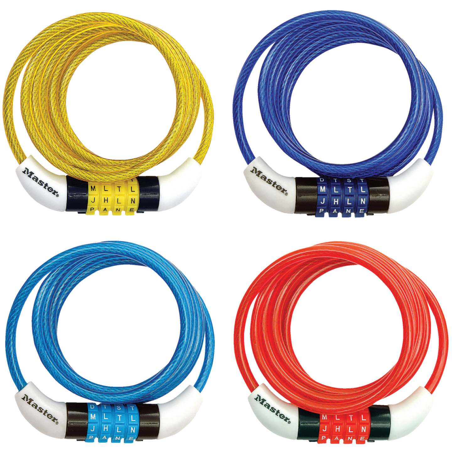 Master Lock 5 Ft. x 1/4 In. Preset Bicycle Lock Image 1