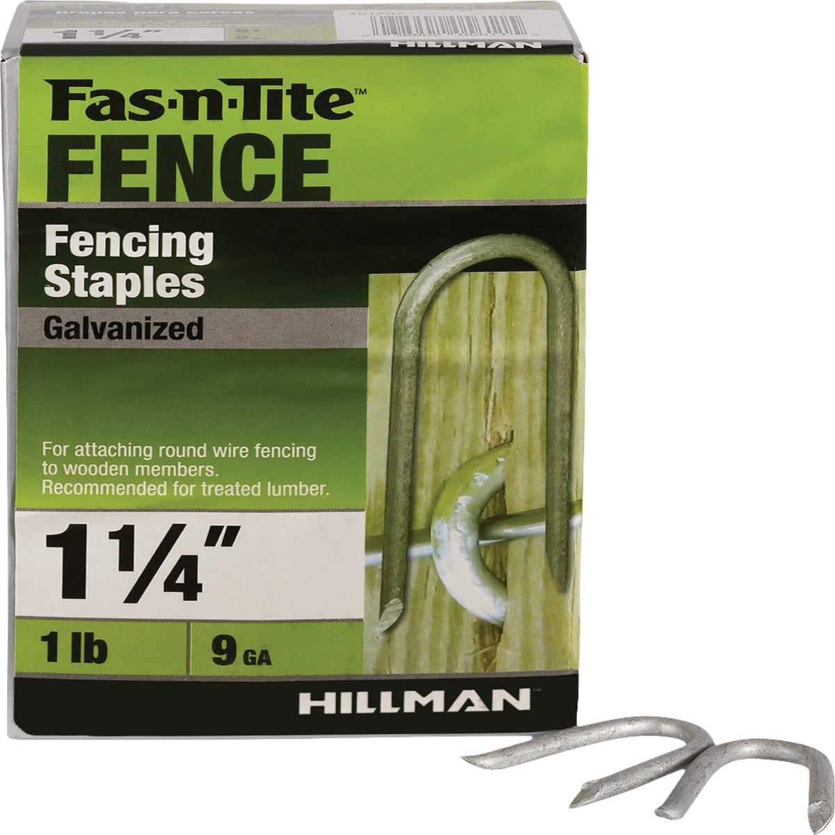 Hillman Fas-n-Tite 1-1/4 In. Hot Dipped Galvanized Fence Staples (1 Lb.)