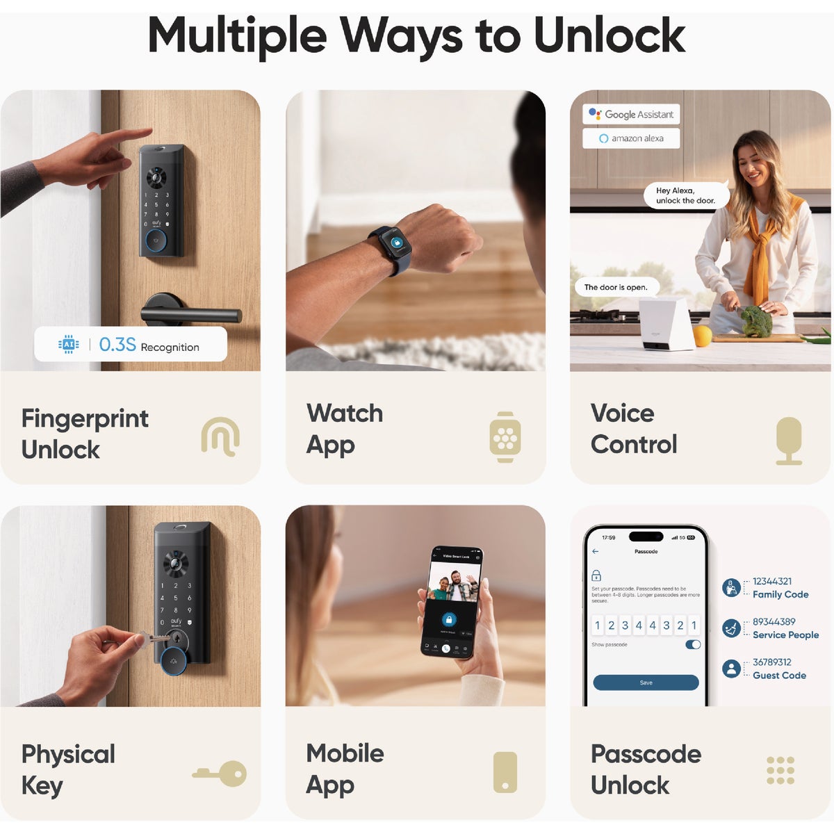 eufy Smart Lock E330 3-In-1 Video Smart Lock Image 3