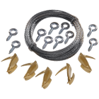 Hillman Anchor Wire 20 Lb. Capacity Wallbiter Picture Hanging Kit Image 1
