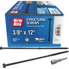 Grip-Rite PrimeGuard Plus 3/8 In. x 12 In. Hex Washer Head Structural Screw (20-Count) Image 1