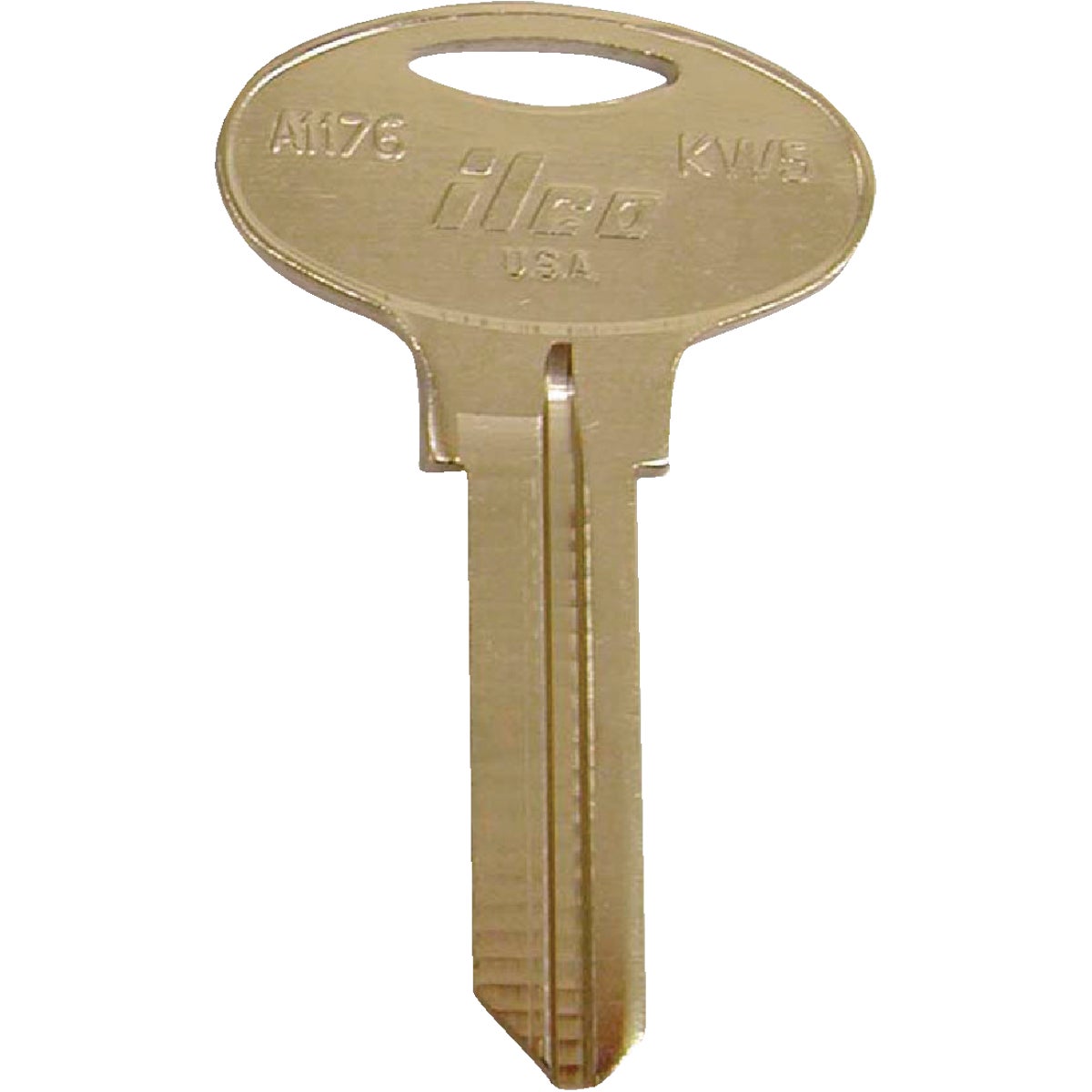 ILCO Kwikset Nickel Plated House Key, KW5 / A1176 (10-Pack) Image 1