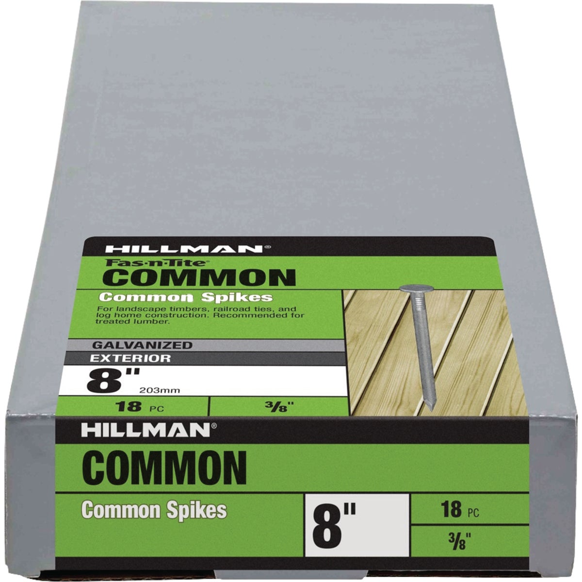 Hillman Fas-n-Tite 8 In. Hot Dipped Galvanized Common Spikes (18-Count)
