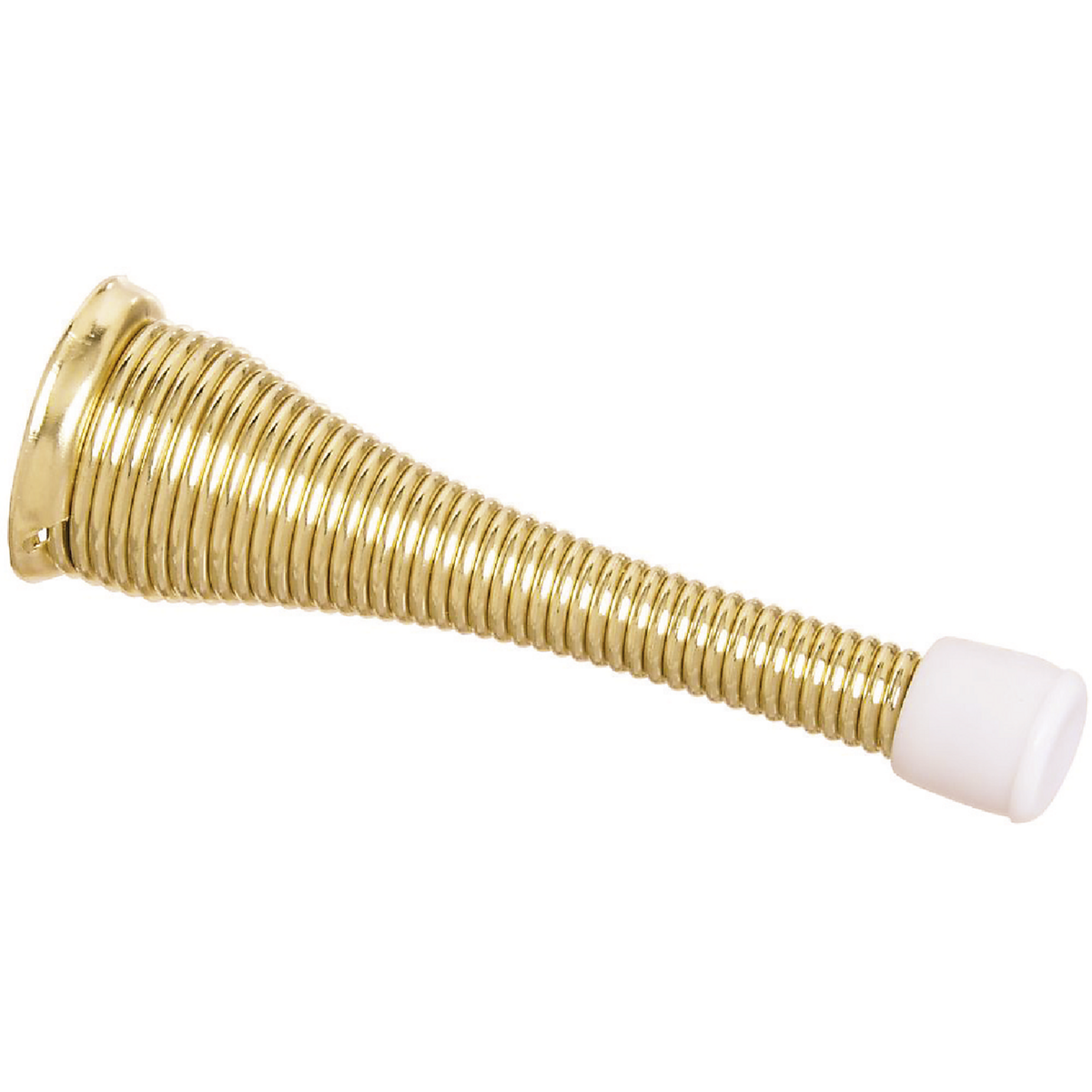 National Hardware Brass Broad Spring Door Stop Image 1