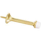 National Hardware Heavy Duty 3 In. Rigid Door Stop, Bright Brass Image 1