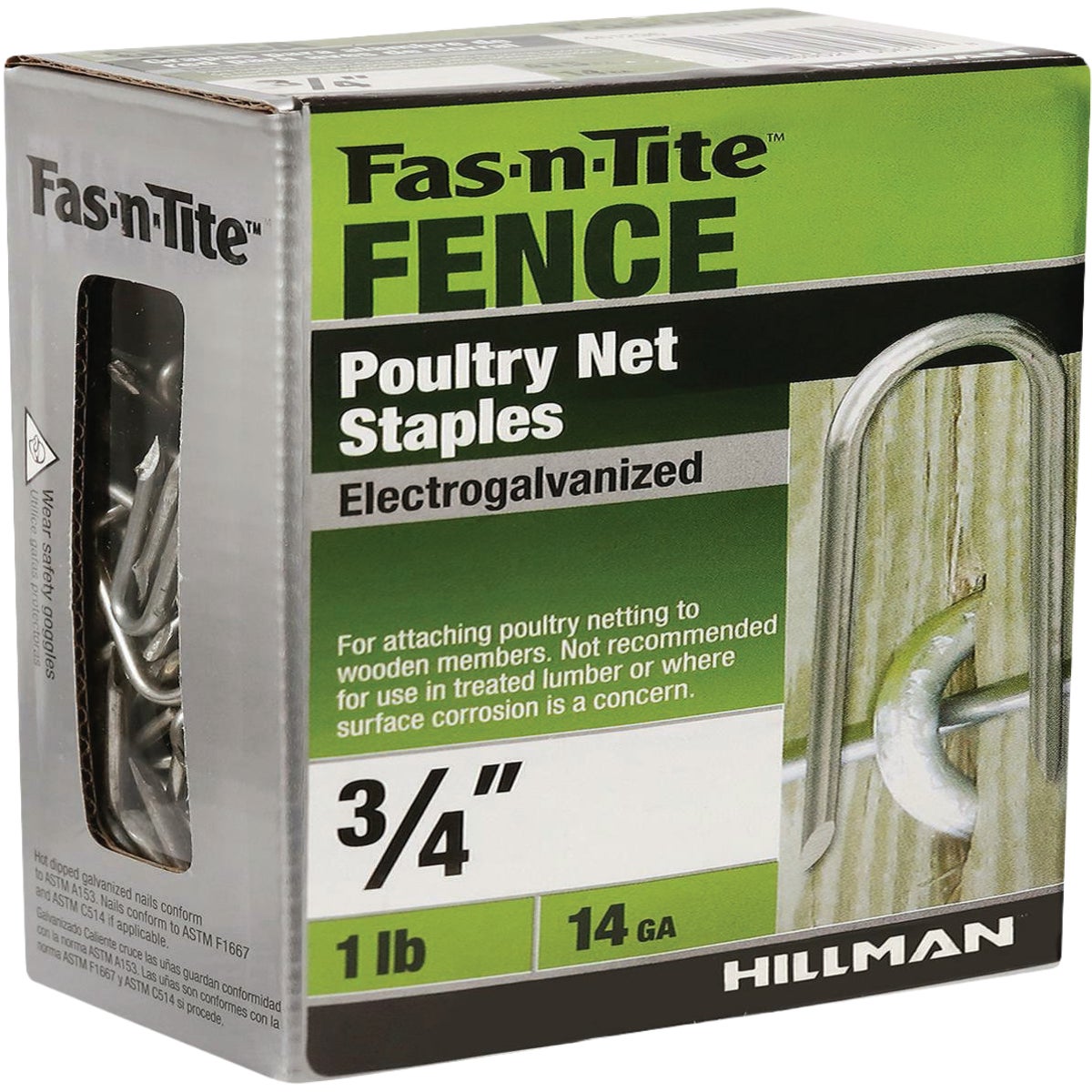 Hillman Fas-n-Tite 3/4 In. Poultry Net Staple (1 Lb.)