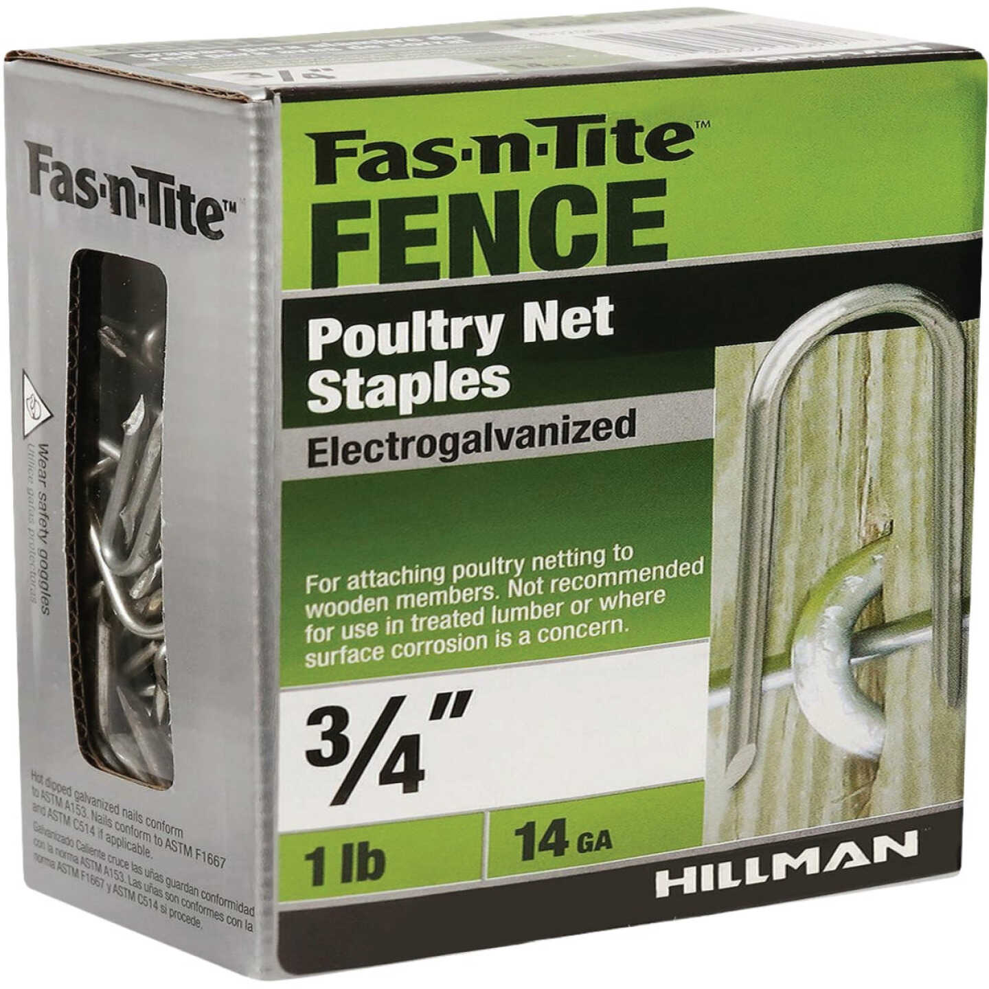 Hillman Fas-n-Tite 3/4 In. Poultry Net Staple (1 Lb.) Image 1