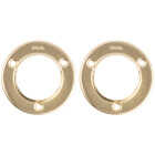 National Hardware 1-3/8 In. Satin Brass Steel Closet Rod Socket (2-Pack) Image 4