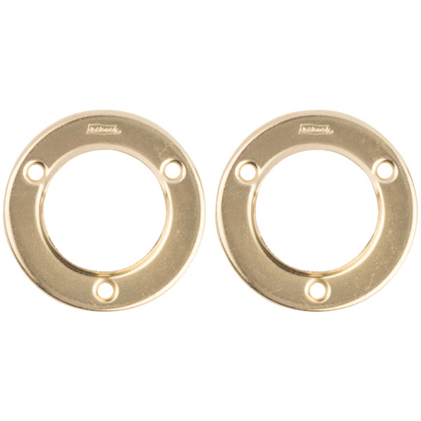 National Hardware 1-3/8 In. Satin Brass Steel Closet Rod Socket (2-Pack) Image 4