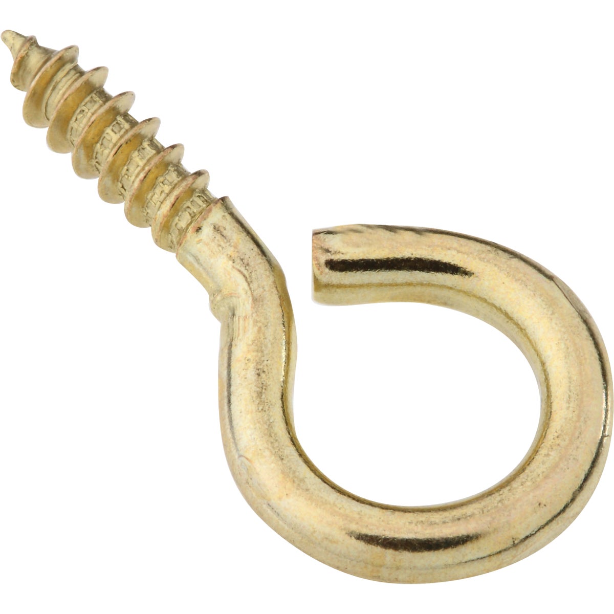 National Hardware #10 Brass Large Screw Eye (4-Count)