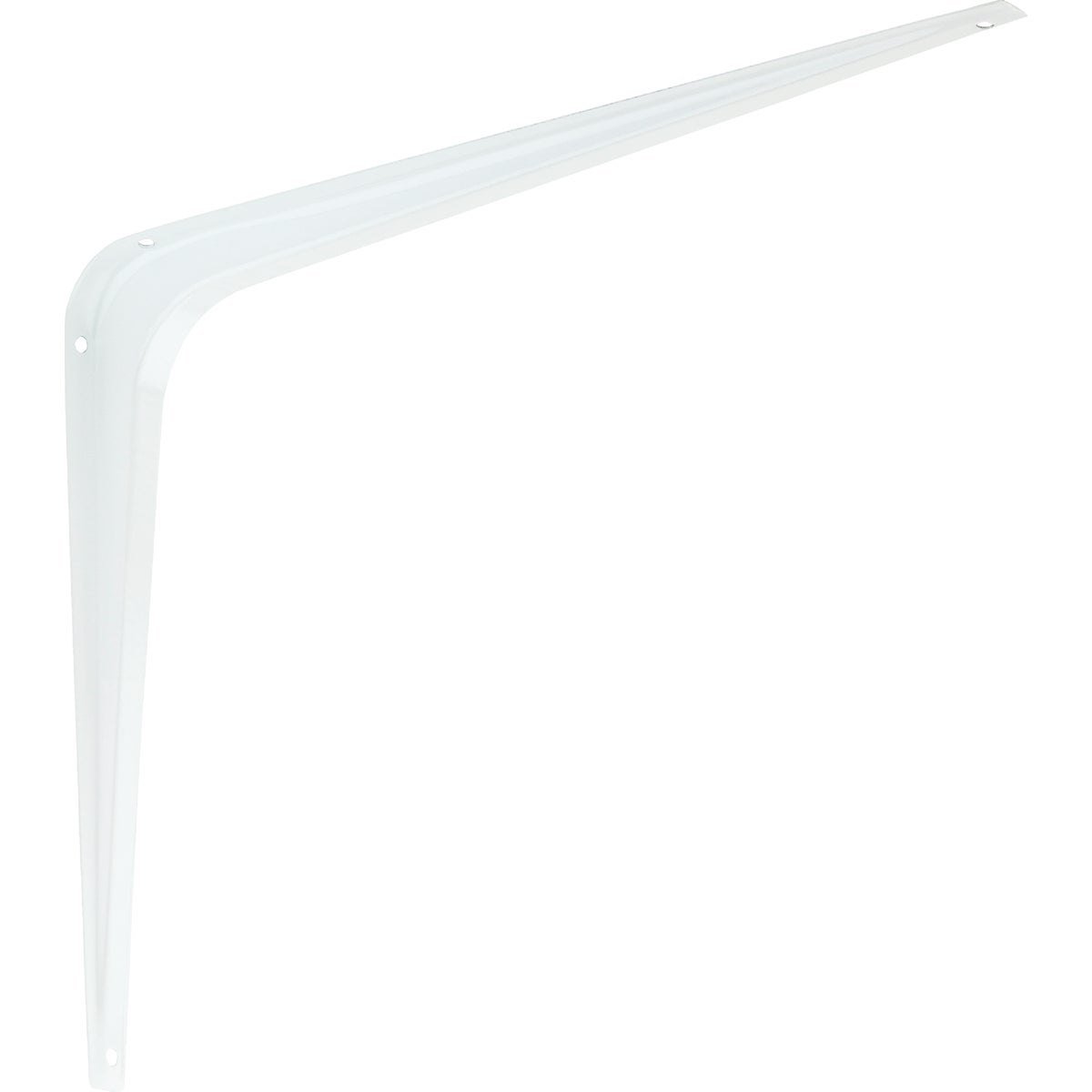 National Hardware 10 In. D. x 12 In. H. White Steel Shelf Bracket Image 1