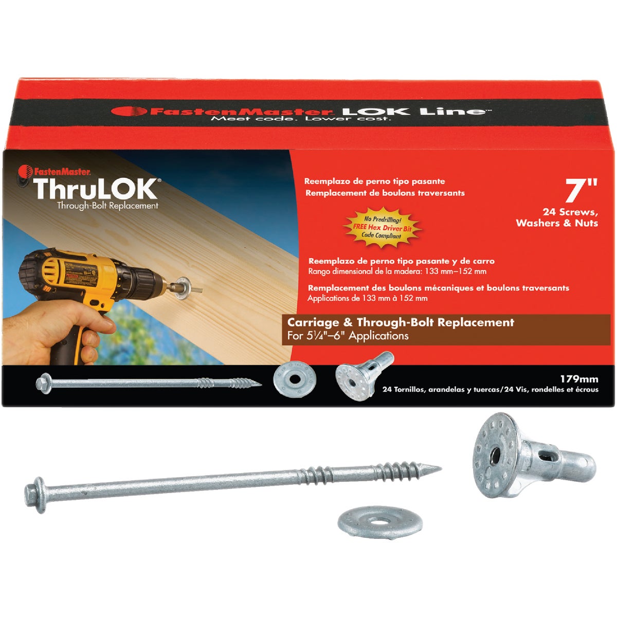 ThruLok 7 In. Galvanized Screw Bolt (24-Count) Image 6