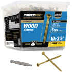 Hillman PowerPro #10 x 3-1/2 In. Premium Exterior Wood Screw (280-Count) Image 1