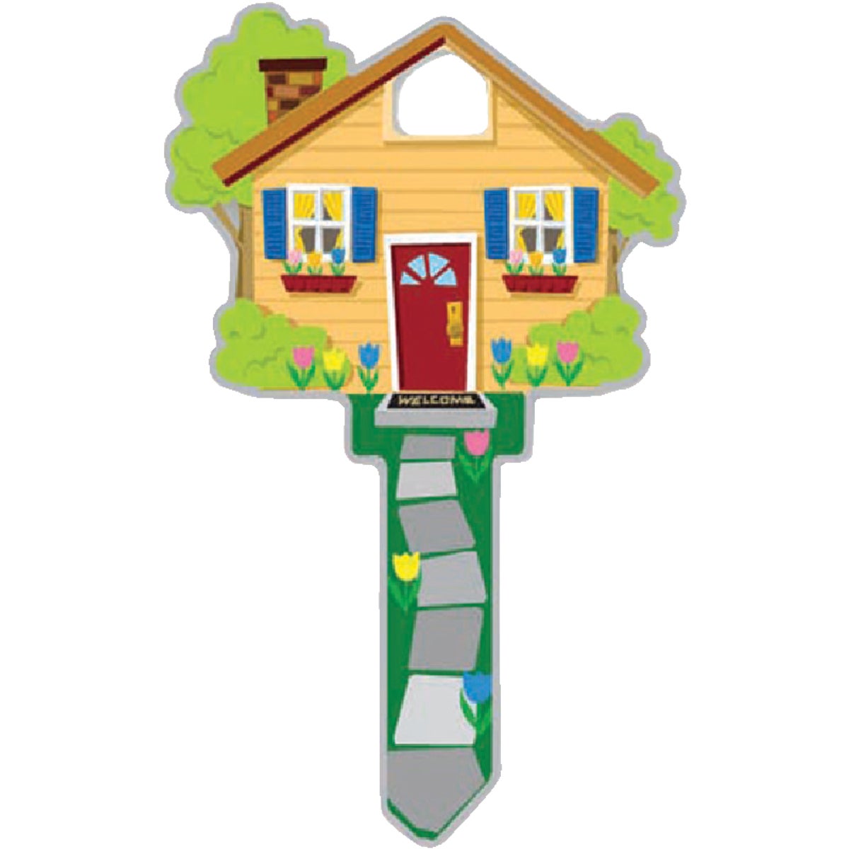 Lucky Line House Design Decorative House Key, KW11 