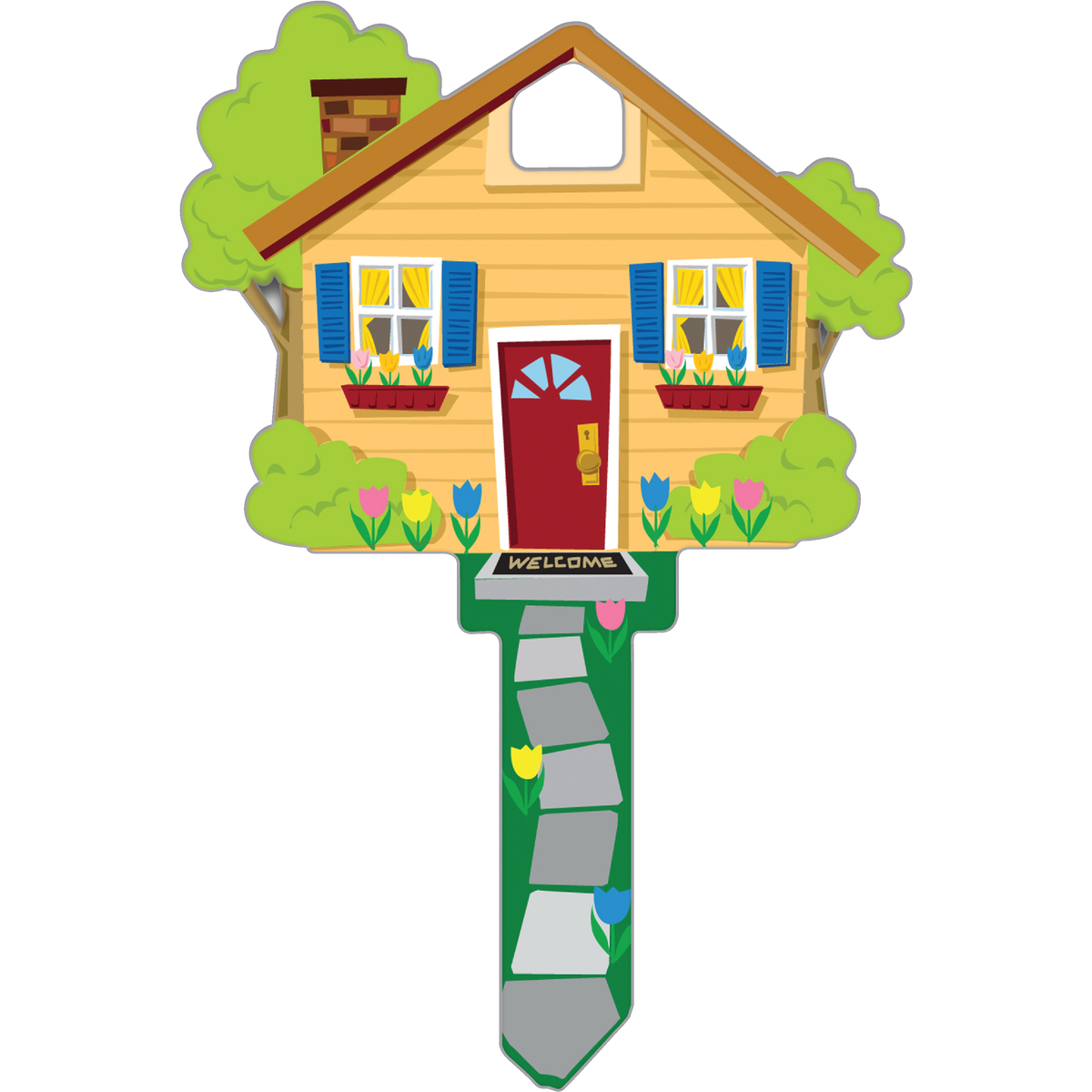Lucky Line House Design Decorative House Key, SC1 