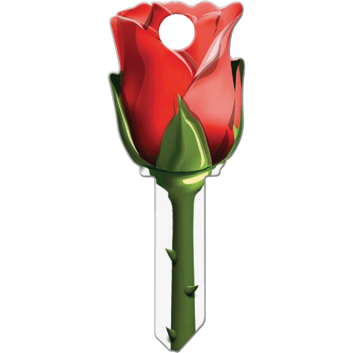 Lucky Line Rose Design Decorative House Key, SC1 