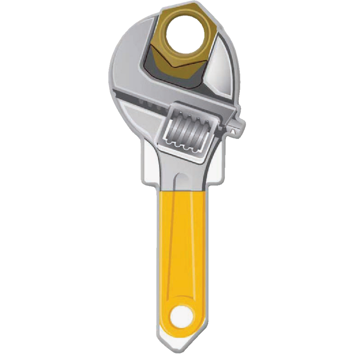 Lucky Line Wrench Design Decorative House Key, KW11 