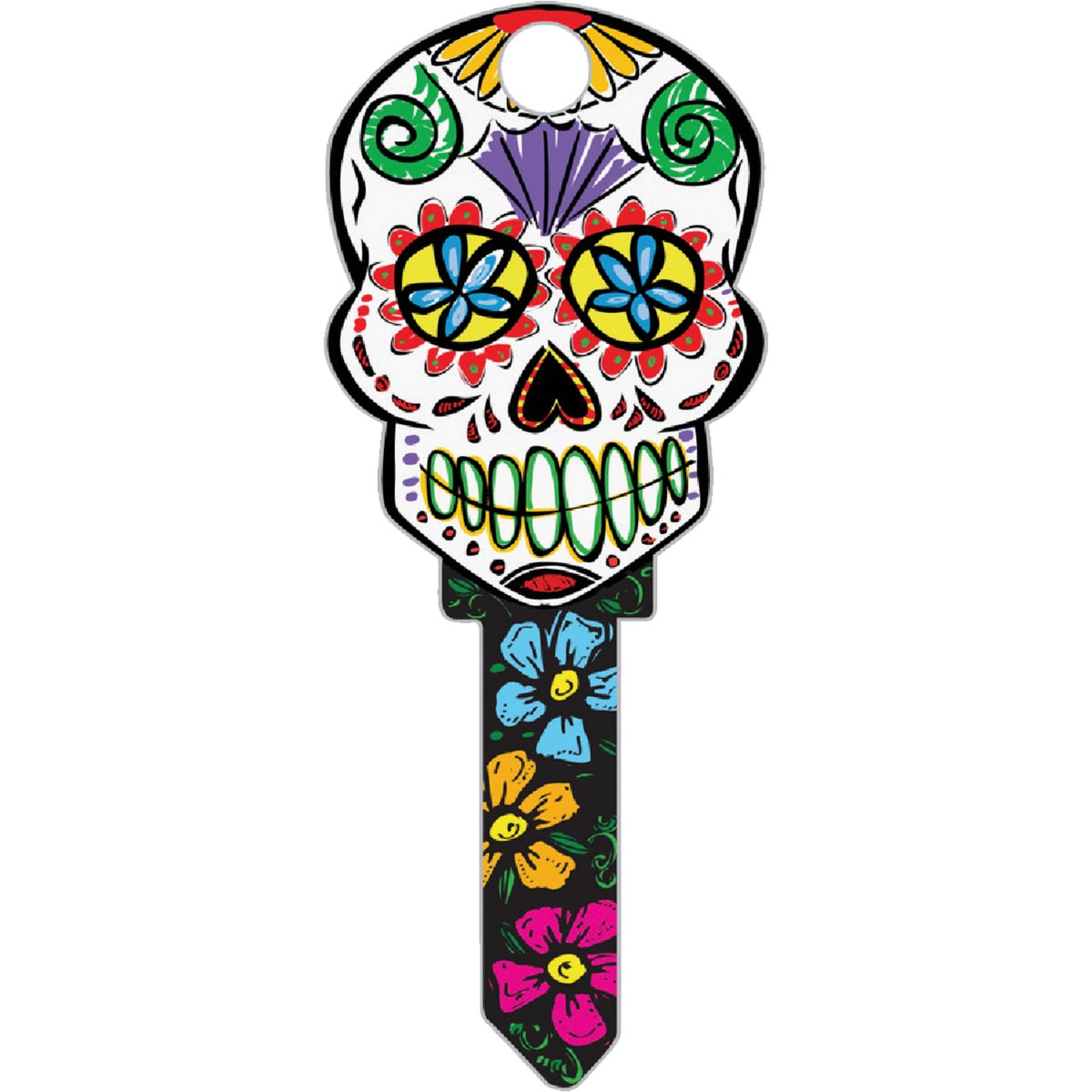 Lucky Line Skull Design Decorative House Key, KW11 