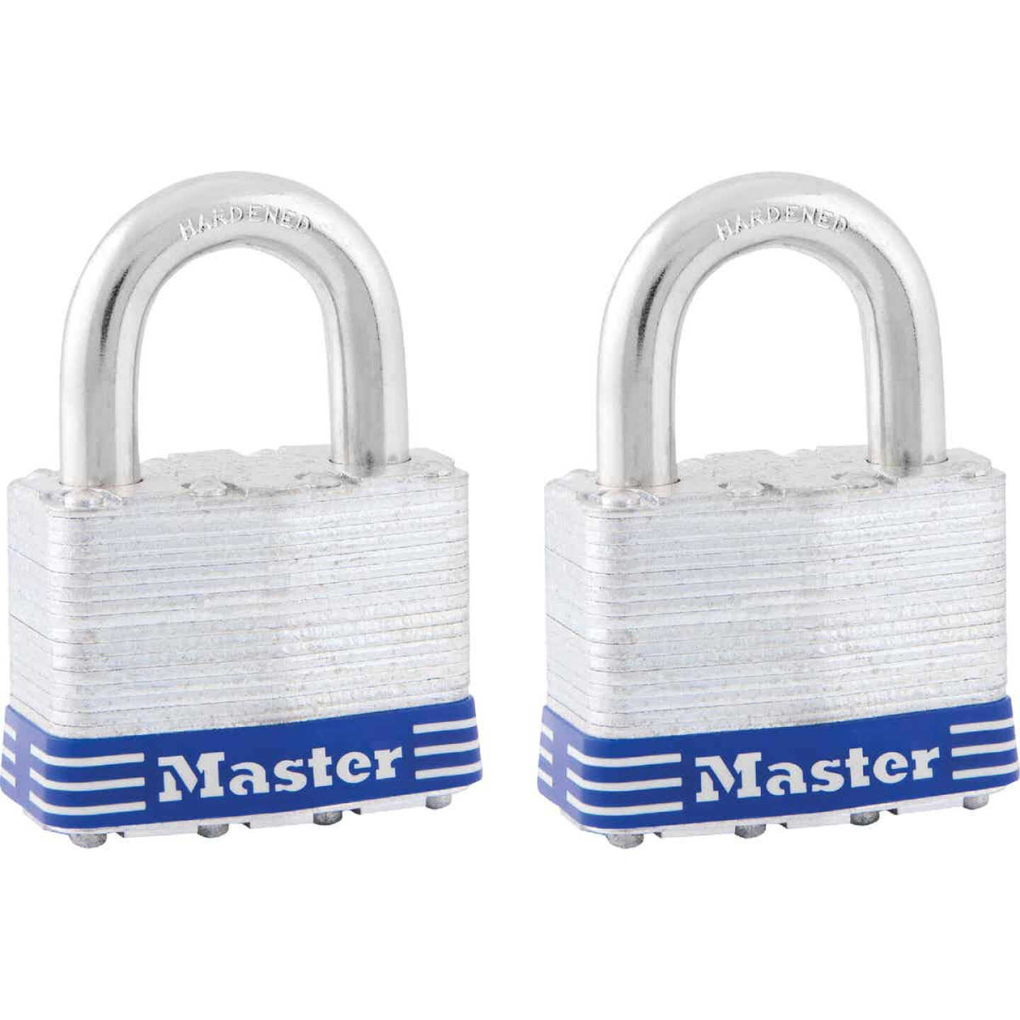 Master Lock 2 In. W. 4-Pin Tumbler Keyed Alike Padlock (2-Pack) Image 1