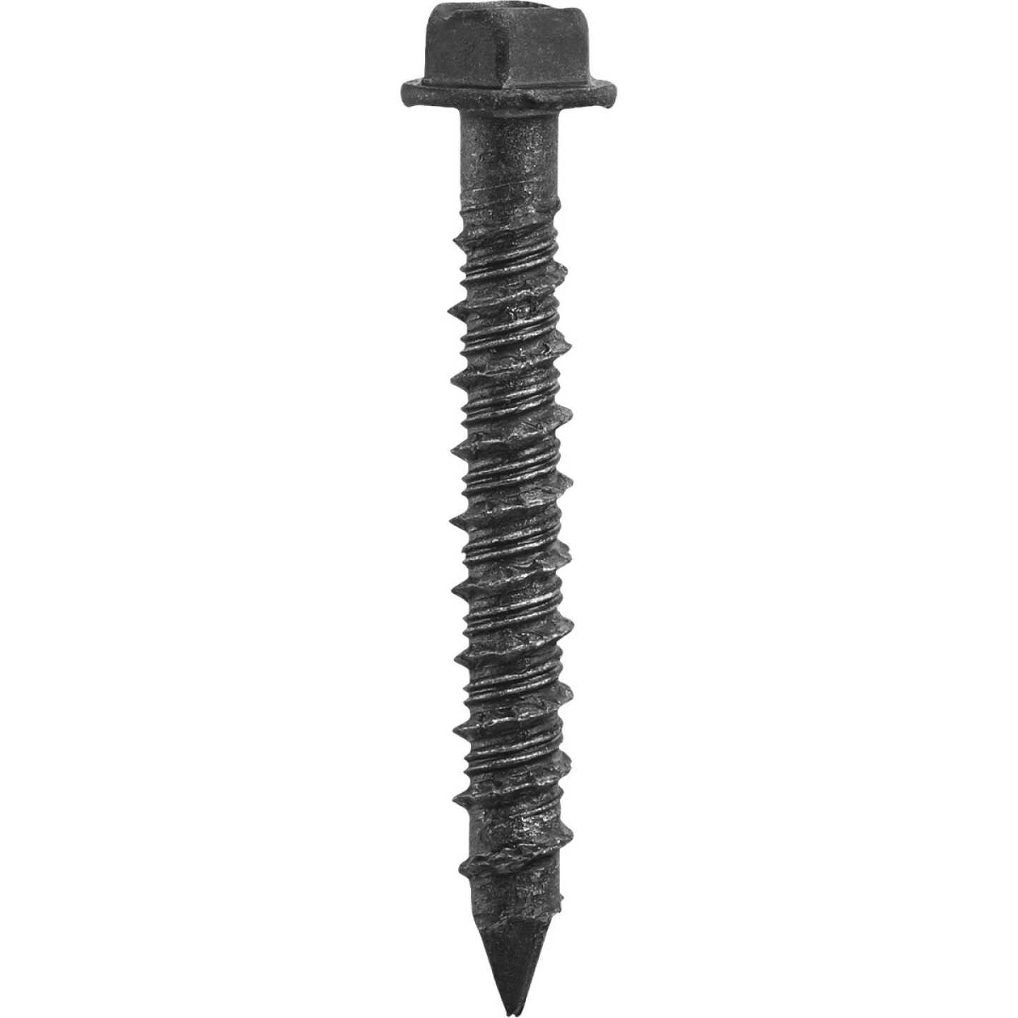 Tapcon 1/4 In. x 2-1/4 In. Hex Washer Head Black Concrete Screw (75-Count) Image 7