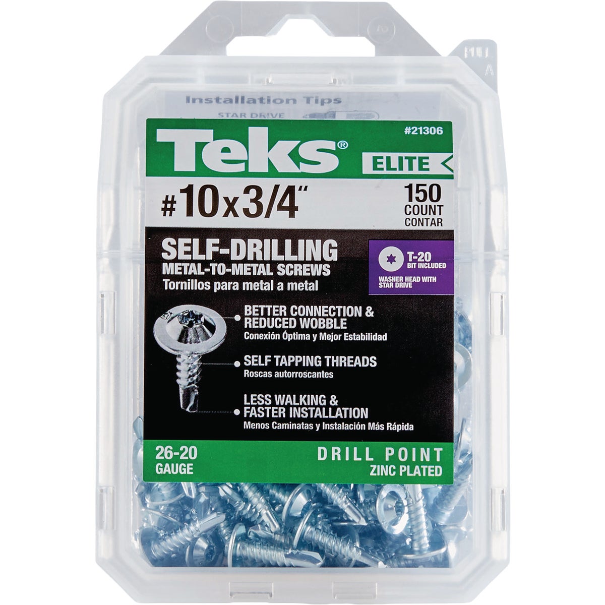 Teks Elite #10 x 3/4 In. Drill Point Metal to Metal Screw (150-Count) Image 1