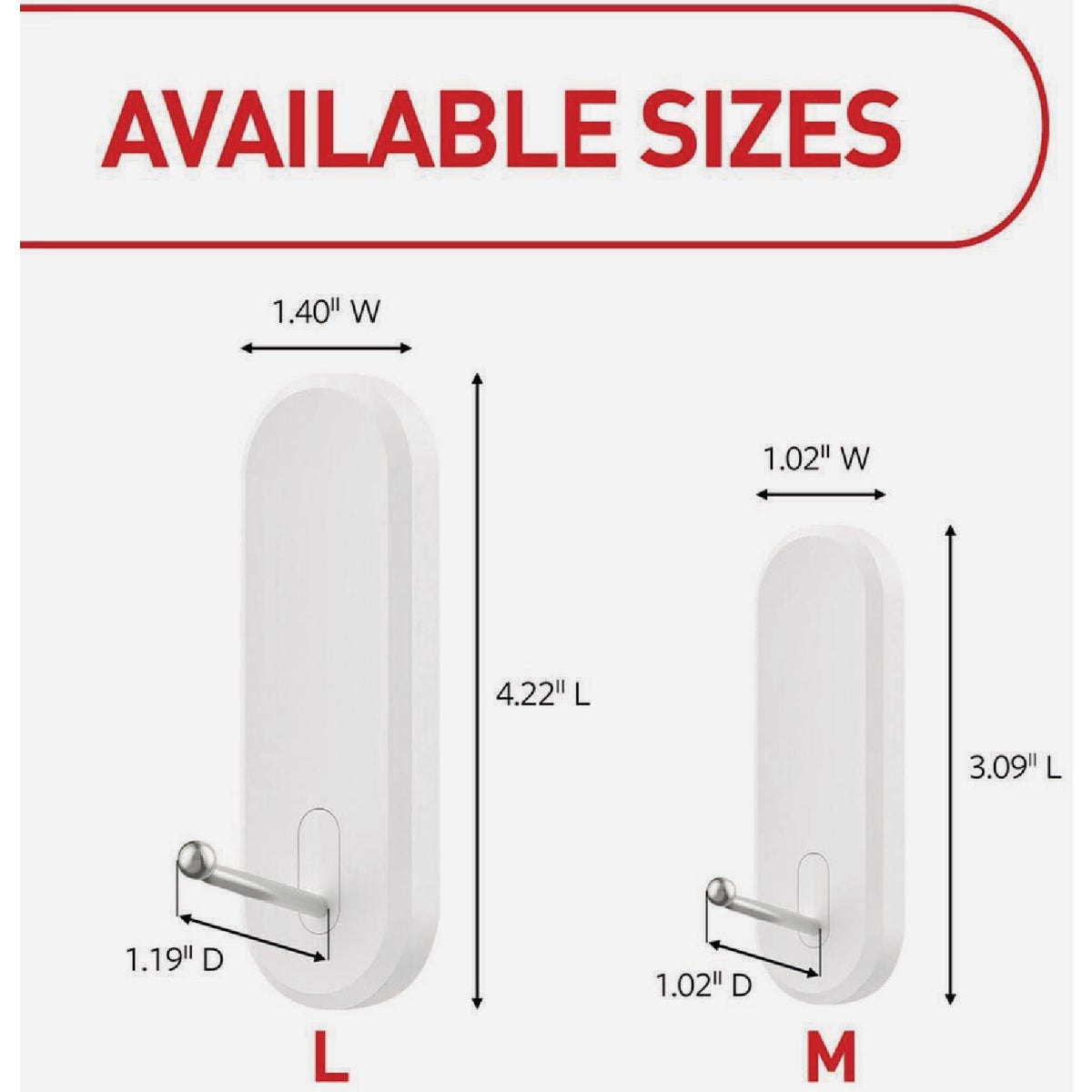 Command Medium Wire Hook Value Pack, White, 7 Hooks, 12 Strips Image 2