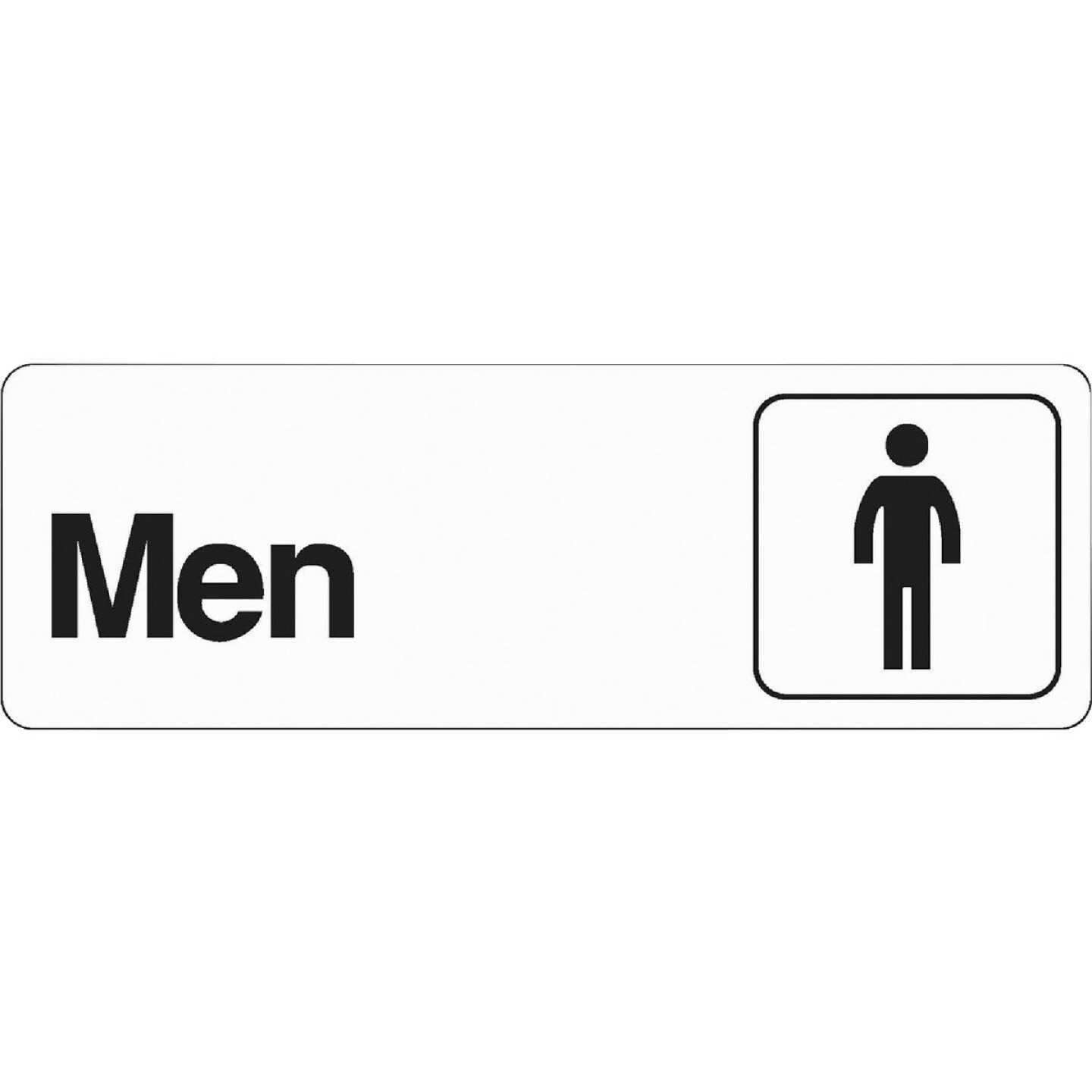 Hy-Ko Deco Series Plastic Restroom Sign, Men Image 1