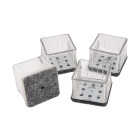 Magic Sliders Magic Fit - 1-1/4 In. - 1-3/8 In. Square Felt Furniture Leg Cup (4-Pack) Image 1
