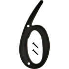 Hy-Ko 4 In. Black House Number Six Image 1