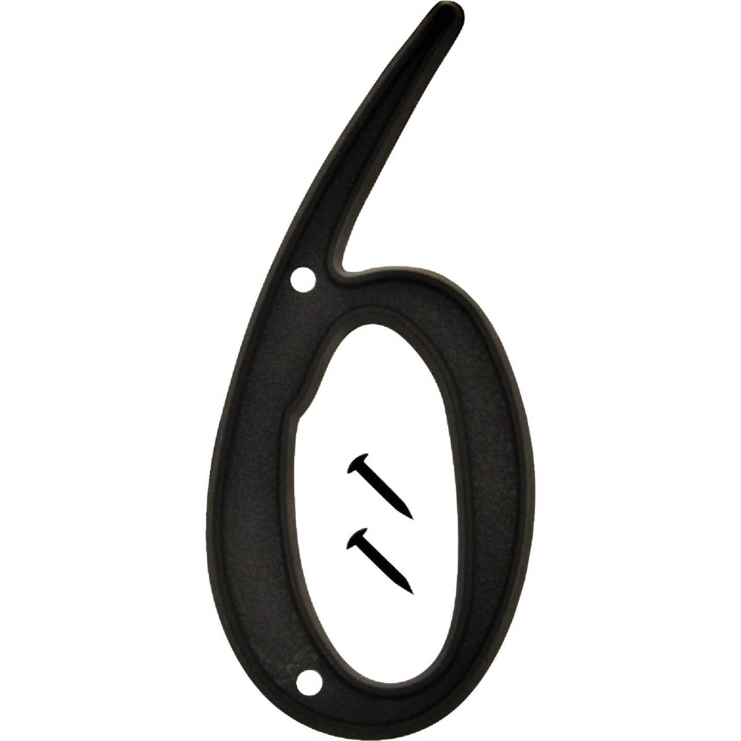 Hy-Ko 4 In. Black House Number Six Image 1