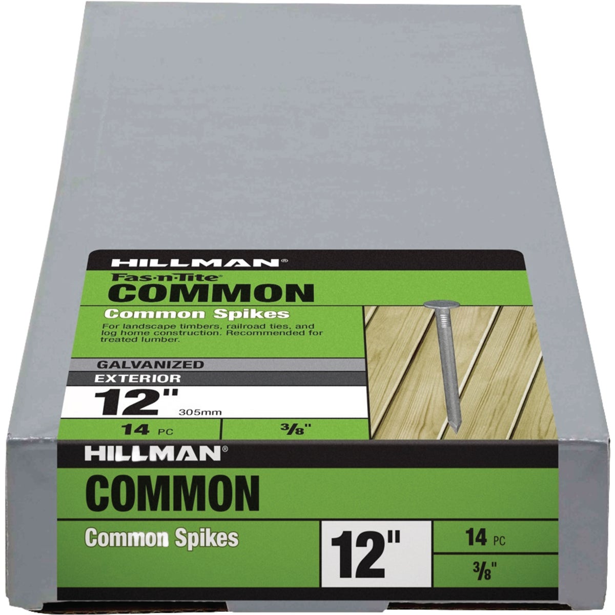 Hillman Fas-n-Tite 12 In. Hot Dipped Galvanized Common Spikes (14-Count)
