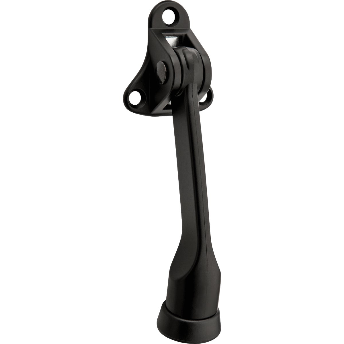 National Hardware 5 In. Matte Black Kickdown Door Stop