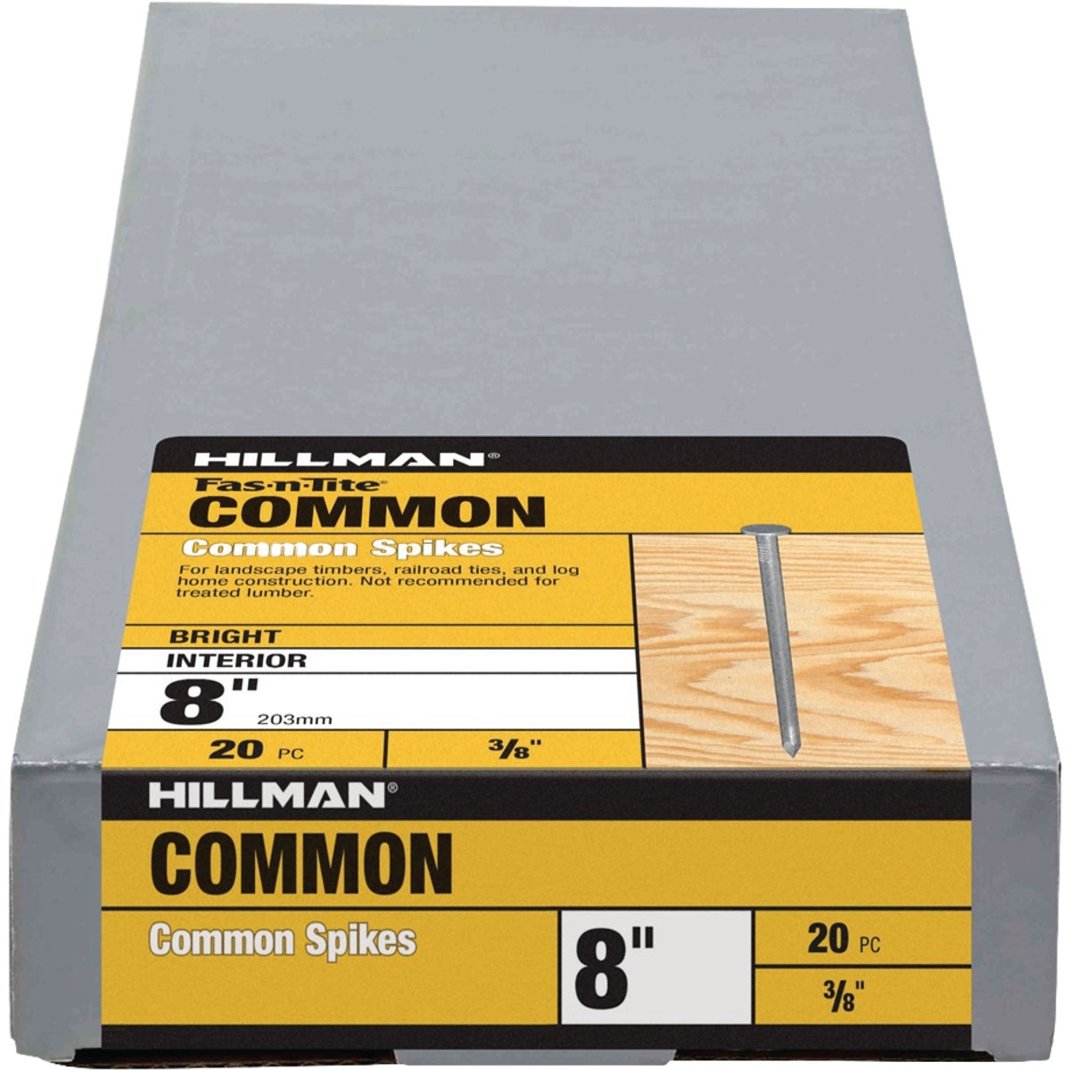 Hillman Fas-n-Tite 8 In. Bright Common Spikes (20-Count)